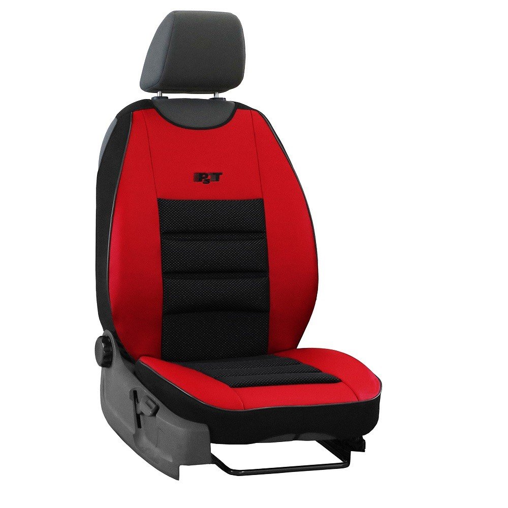 Uniwersalna mata tłoczona Leather czerwona