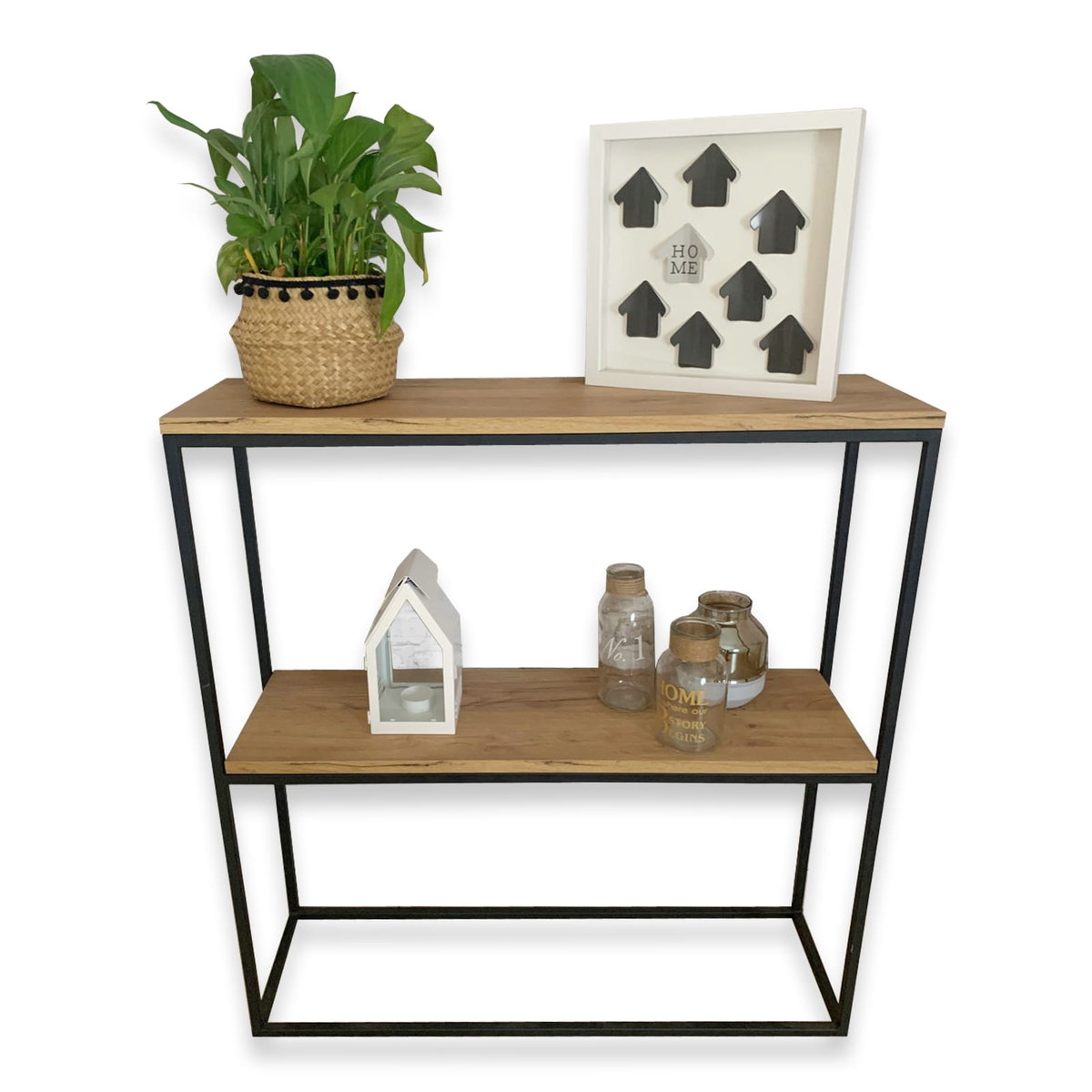 konsolka, toaletka z półką STYL LOFT INDUSTRIALNY 70x25x90