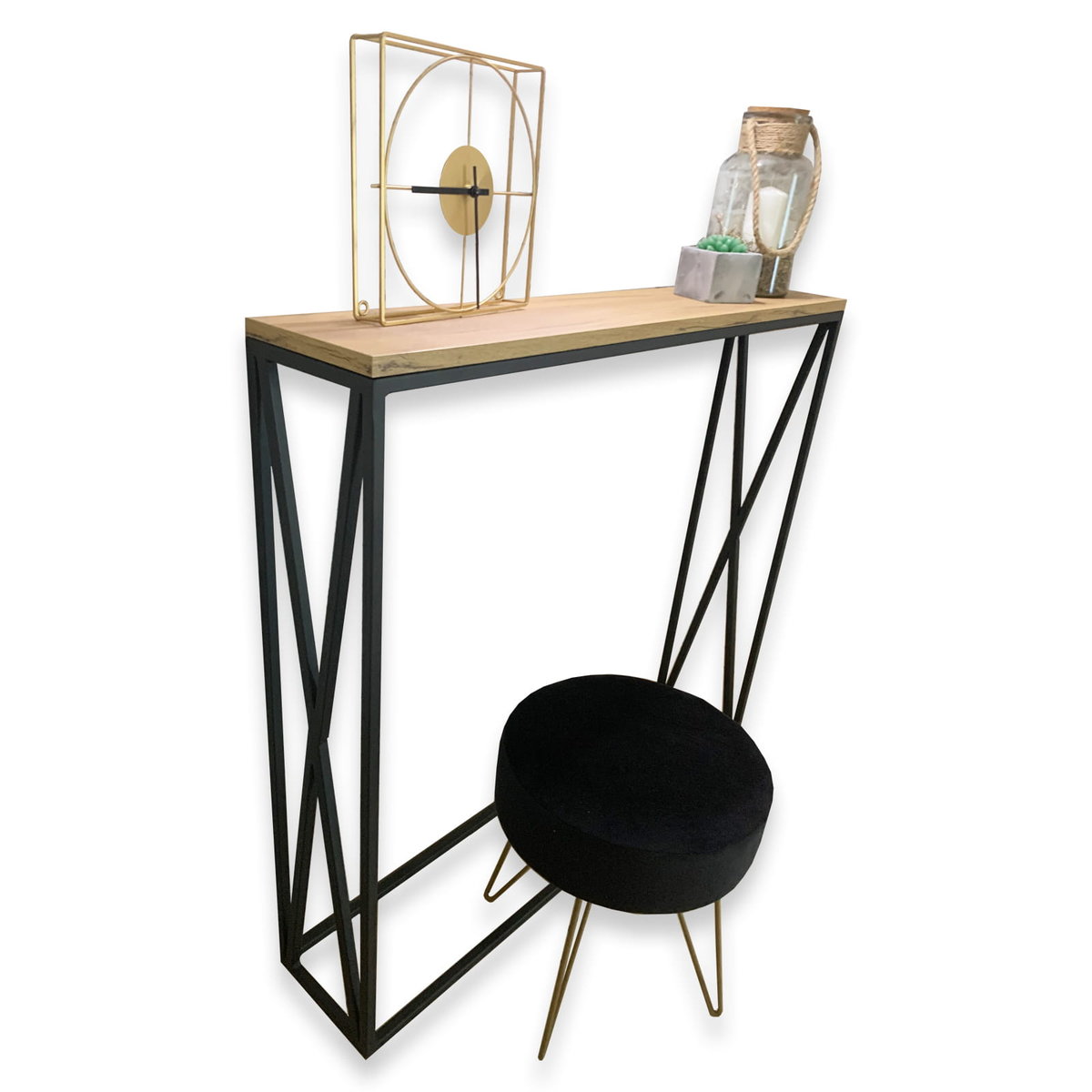 KONSOLKA, TOALETKA Z X PO BOKACH 100X20X90