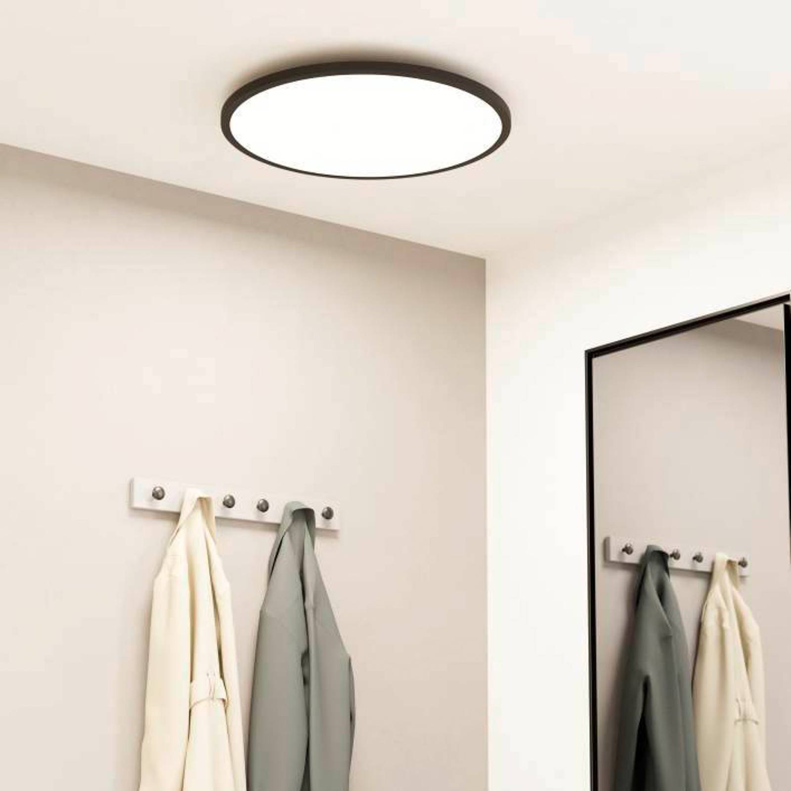 EGLO connect Sarsina-Z lampa sufitowa czarna Ø60cm