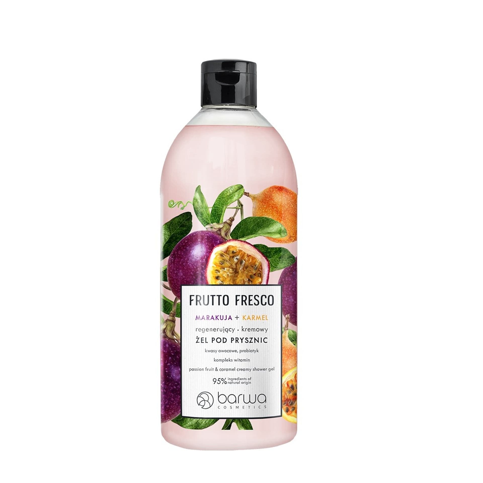 BARWA Frutto Fresco Regenerujący Kremowy Żel pod prysznic Marakuja+Karmel 480ml