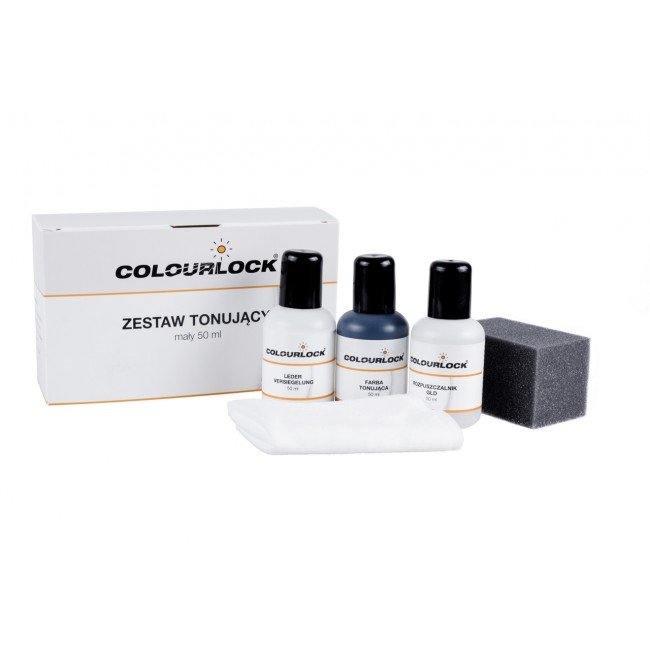 Colourlock Zestaw Tonujący Do Renowacji Skór Czarny 50Ml