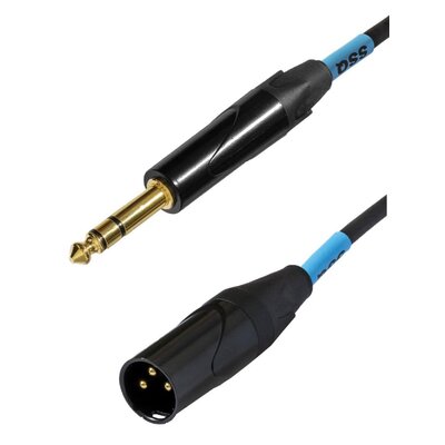 Kabel SSQ JSXM1 Jack stereo 6.3 mm - XLR męski 1 m