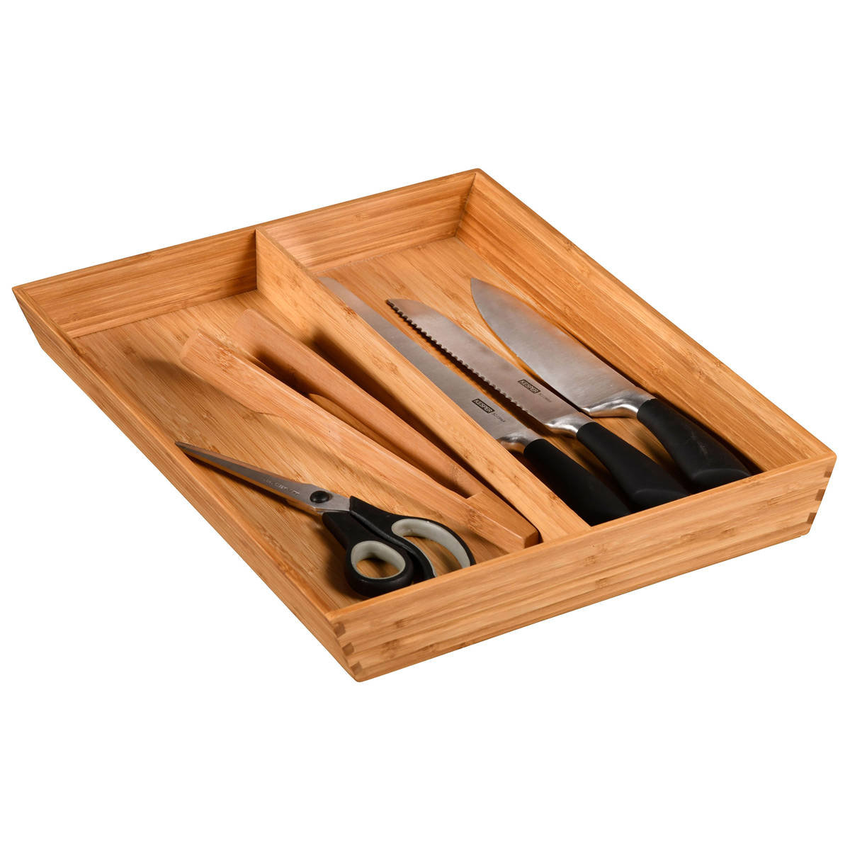 Taca bambusowa na sztućce, noże, 43 x 35 cm, Kesper