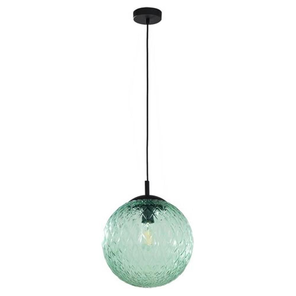 Lampa wisząca z dużym, zielonym kloszem ø30 E27 TK 6346 z serii CADIX