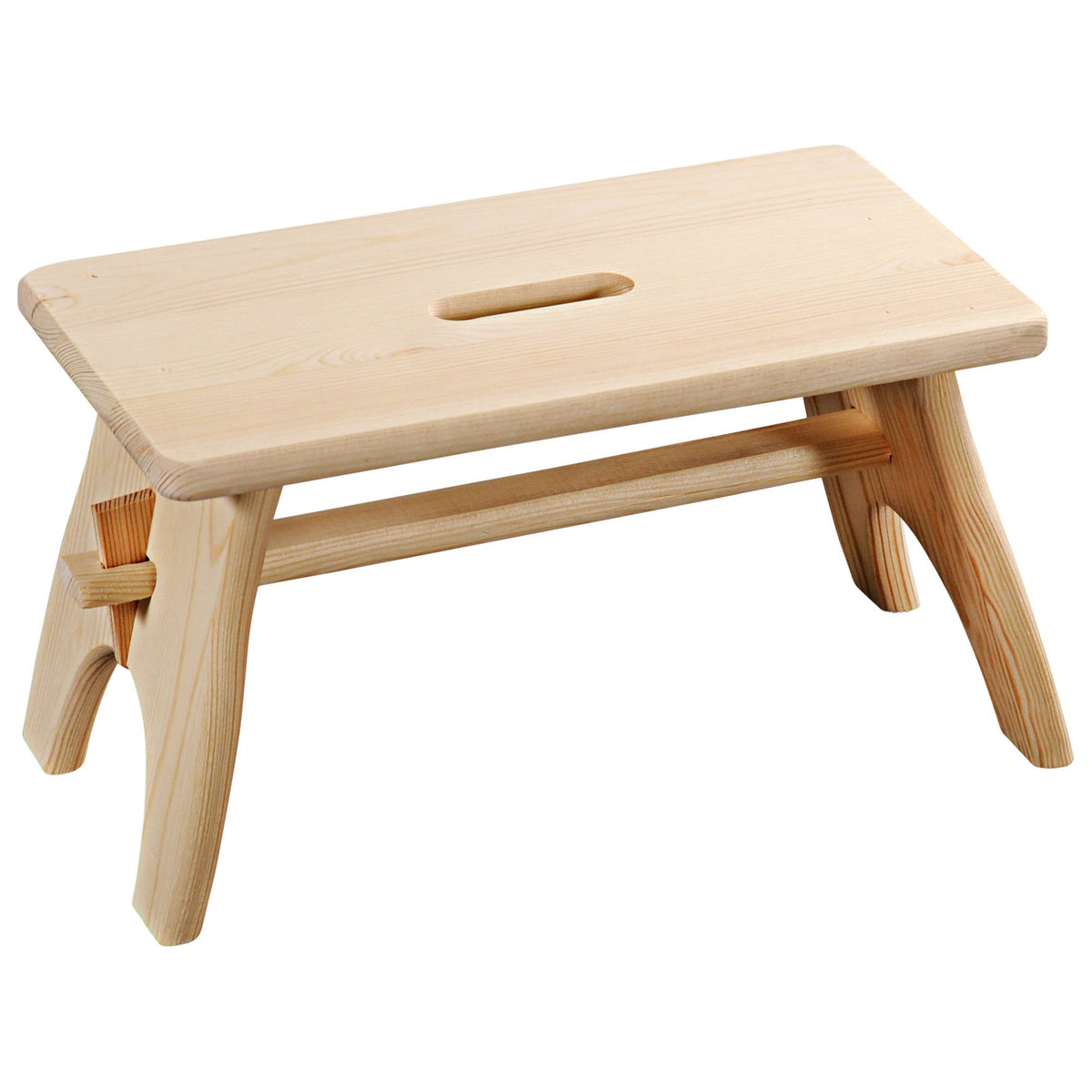 Taboret drewniany, 42 x 22 x 20,5 cm, Kesper