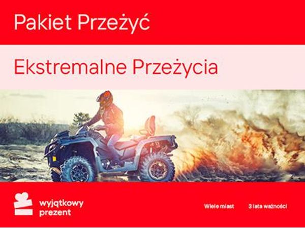 WYJĄTKOWY PREZENT Pakiet Przeżyć Ekstremalne Przeżycia | Darmowa dostawa