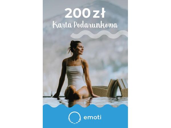 WYJĄTKOWY PREZENT Karta Podarunkowa 200 zł Emoti.pl |