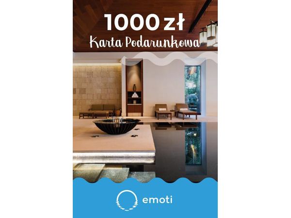 WYJĄTKOWY PREZENT Karta Podarunkowa 1000 zł Emoti.pl |