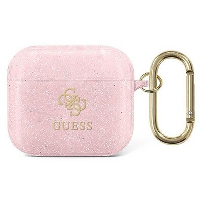 Guess Guess GUA3UCG4GP AirPods 3 cover różowy/pink Glitter Collection GUE1109PNK