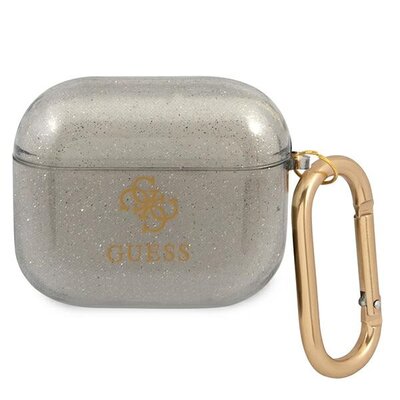 Guess Guess GUA3UCG4GK AirPods 3 cover czarny/black Glitter Collection GUE1108BLK