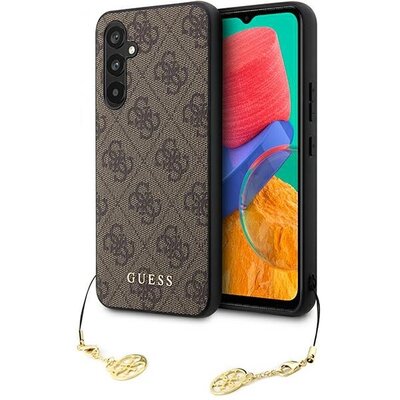 Guess GUHCSA54GF4GBR A54 5G A546 brązowy/brown hard case 4G Charms Collection