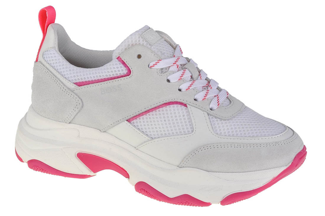 Boss, Dziewczęce sneakersy Trainers J19064-10B, białe, rozmiar 38