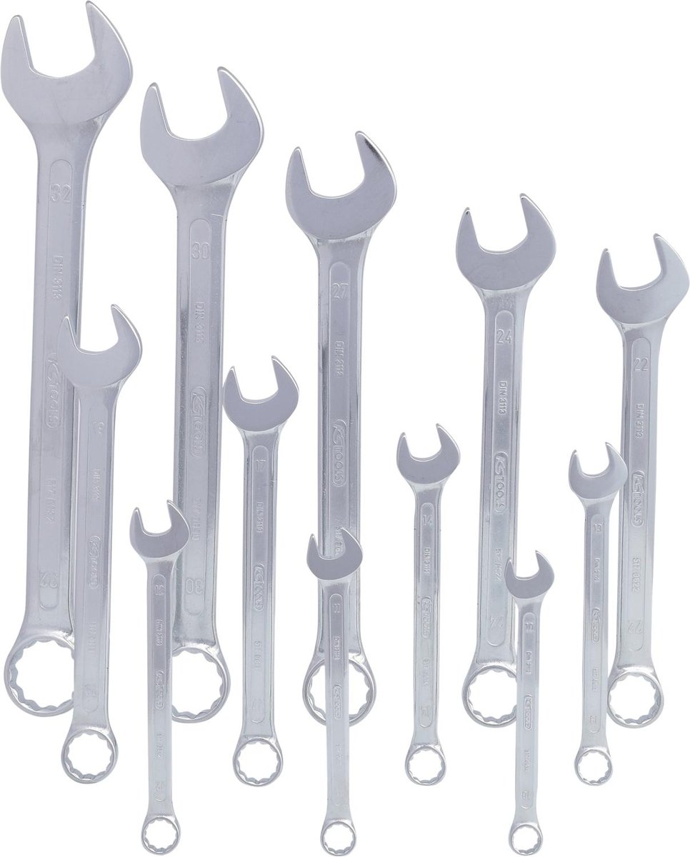 KS Tools kluczy płasko-oczkowych, 12-częściowy 10  32 MM, 517.0085 517.0085