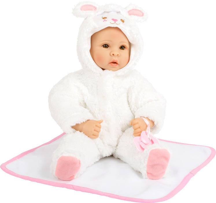 Lalka dla dzieci w miękkim ubranku z akcesoriami Owieczka Small Foot