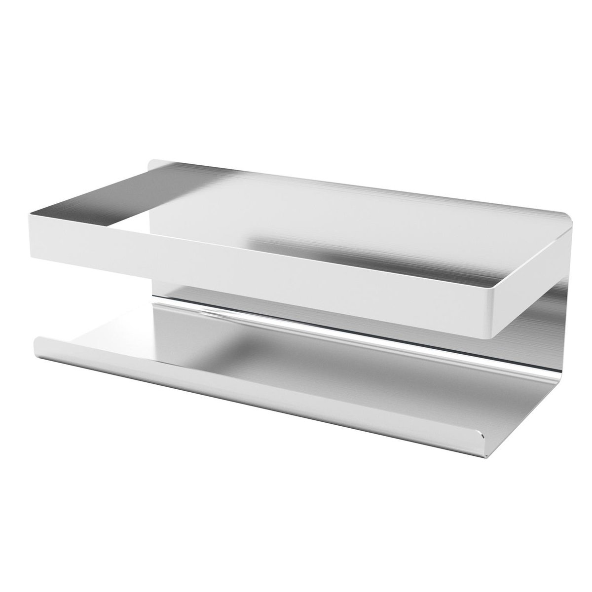 Samoprzylepna półka pod prysznic w kolorze srebrnym - Shampoo Holder Shower Shelf Bath Accessories Basket Spice Rack