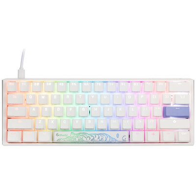 Ducky One 3 Classic Pure White Mini Klawiatura Gamingowa RGB LED - MX-Red (US)