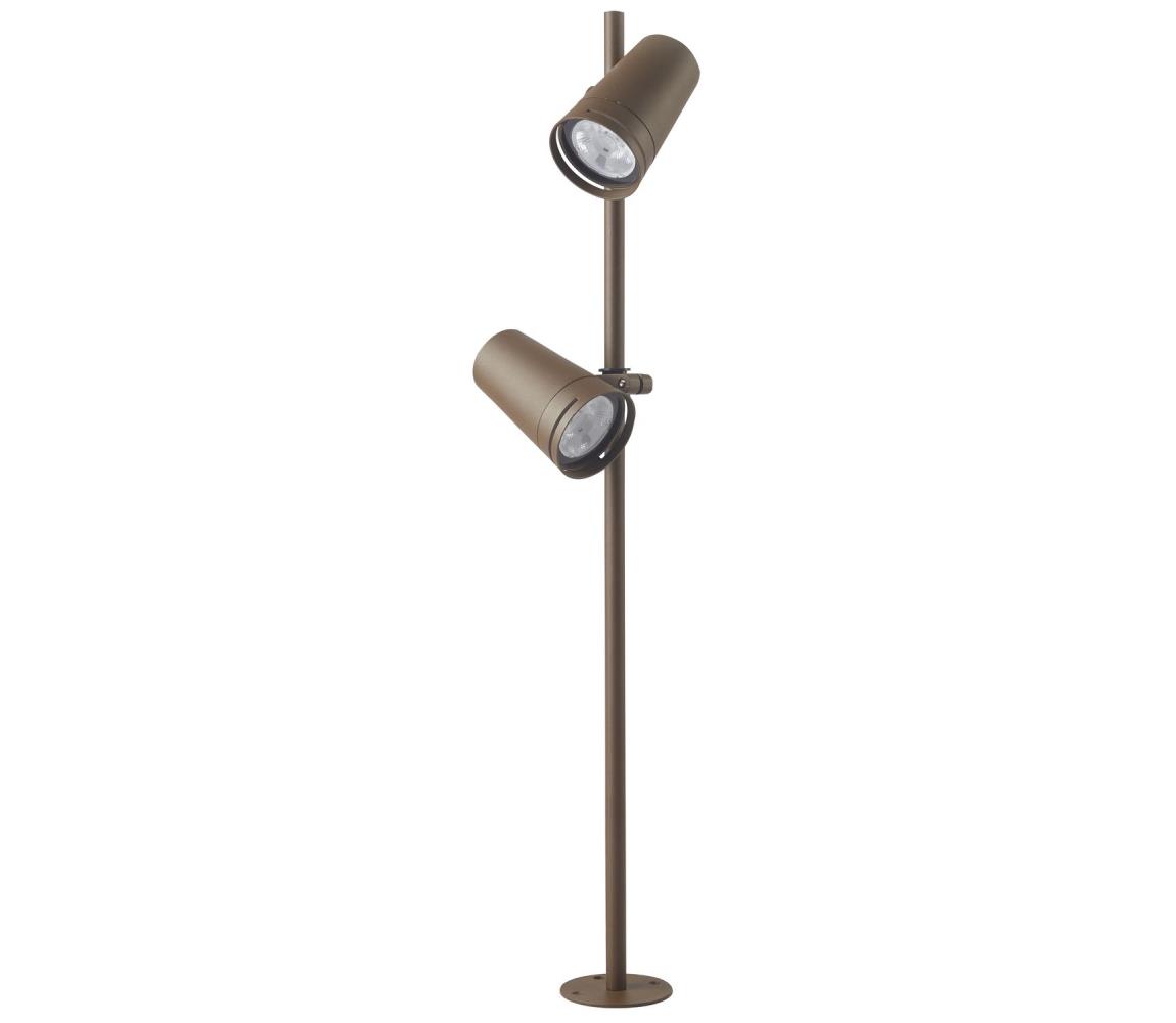 Zambelis E299 - LED Lampa zewnętrzna 2xLED/6W/230V IP54 CRI93 brązowe