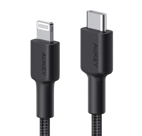 AUKEY kabel Lightning USB Typ C 2m nylon