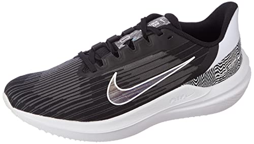Nike Wmns Air Winflo 9 Prm, Trampki damskie, czarny biały, 40 EU