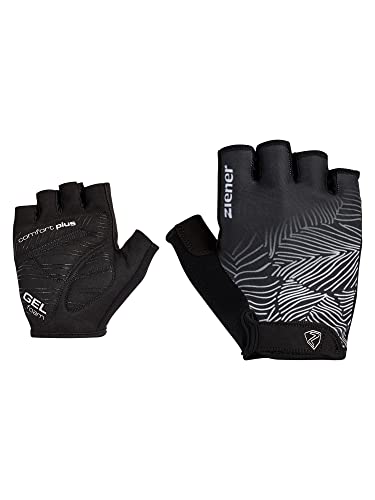 Ziener Damskie rękawiczki rowerowe Callie / rower górski / rękawiczki rowerowe | krótkie palce - oddychające, amortyzujące, czarne, 6