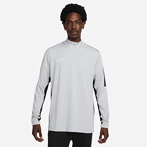 Nike Męski top z długim rękawem Dri-Fit Academy, Wolf Grey/Black/White, DR1352-012, XS