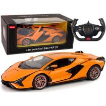 Auto R/C Lamborghini Sian FKP 37 Rastar 1:14 Pomarańczowe Na Pilota 12239 Leantoys