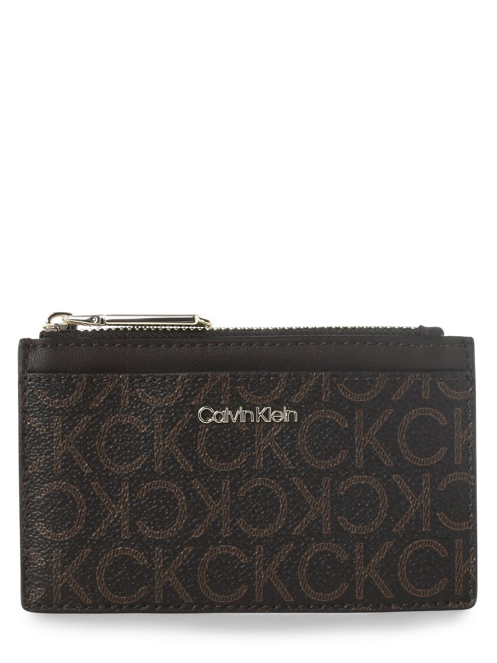 Calvin Klein - Damskie etui na karty, brązowy