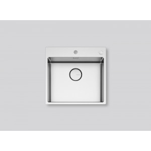 Zlew FALMEC  GARDA 50 stal szczotkowana INOX