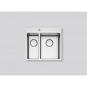 Zlew FALMEC GARDA 1831 stal szczotkowana INOX