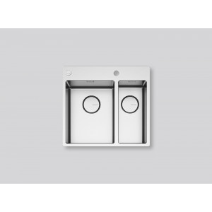 Zlew FALMEC GARDA 3118 stal szczotkowana INOX