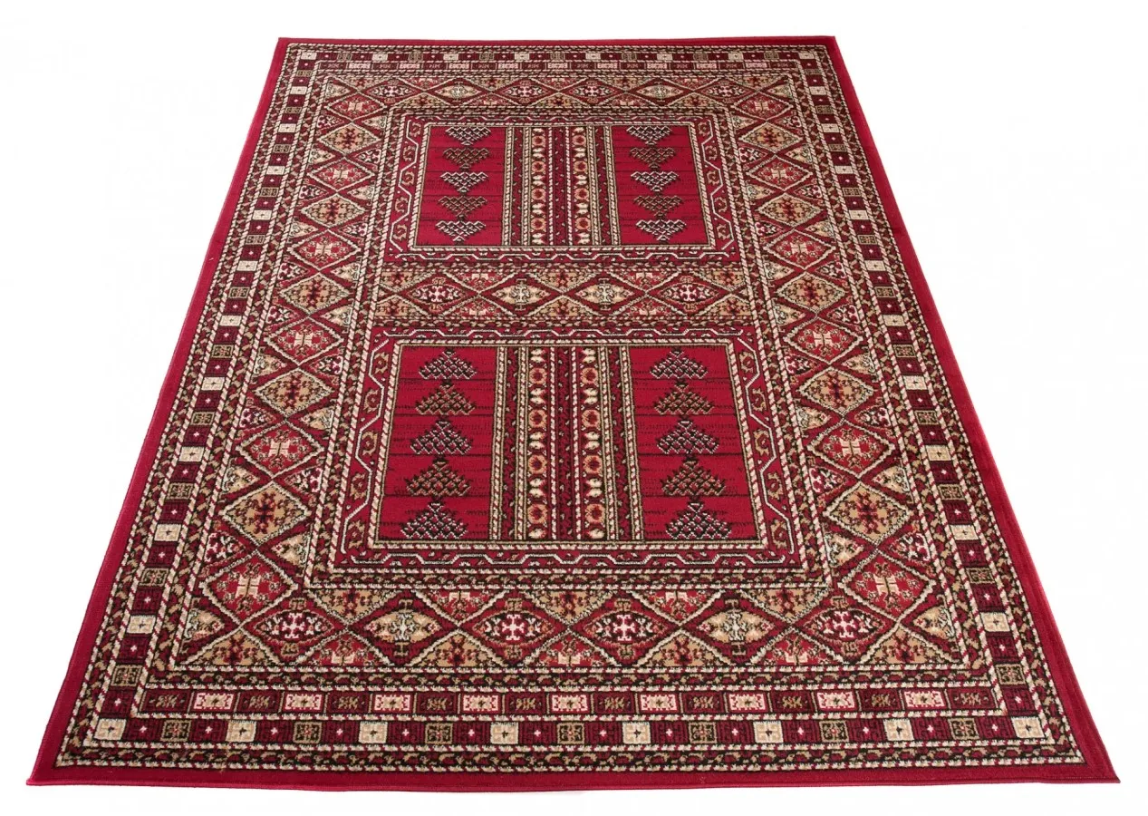 Bordowy dywan vintage G4-H65