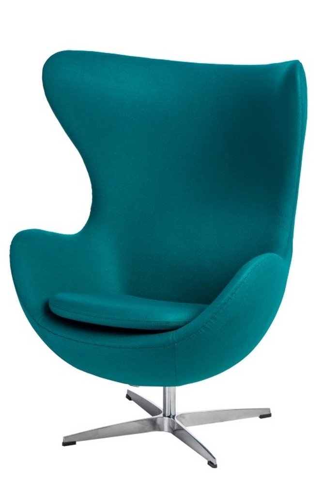 D2.Design design Fotel Jajo kaszmir zielony ciemny Premiu m 99188
