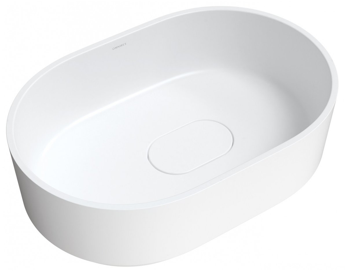 Omnires Cadence M+ Umywalka nablatowa 62x42 cm biały mat CADENCE620BM