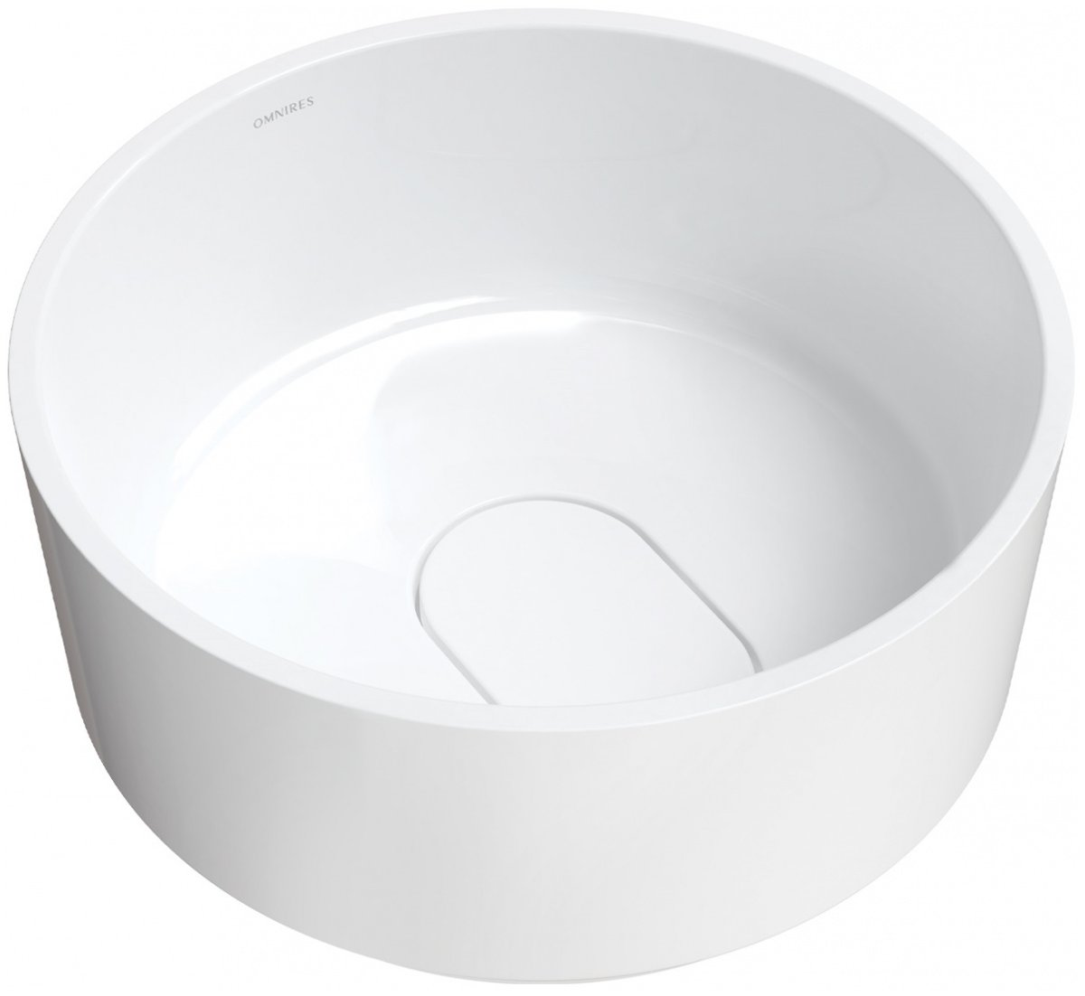 Omnires Cadence M+ Umywalka nablatowa 42 cm biały mat CADENCER420BM