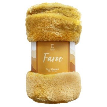 Koc Faroe 150x200 cm żółty