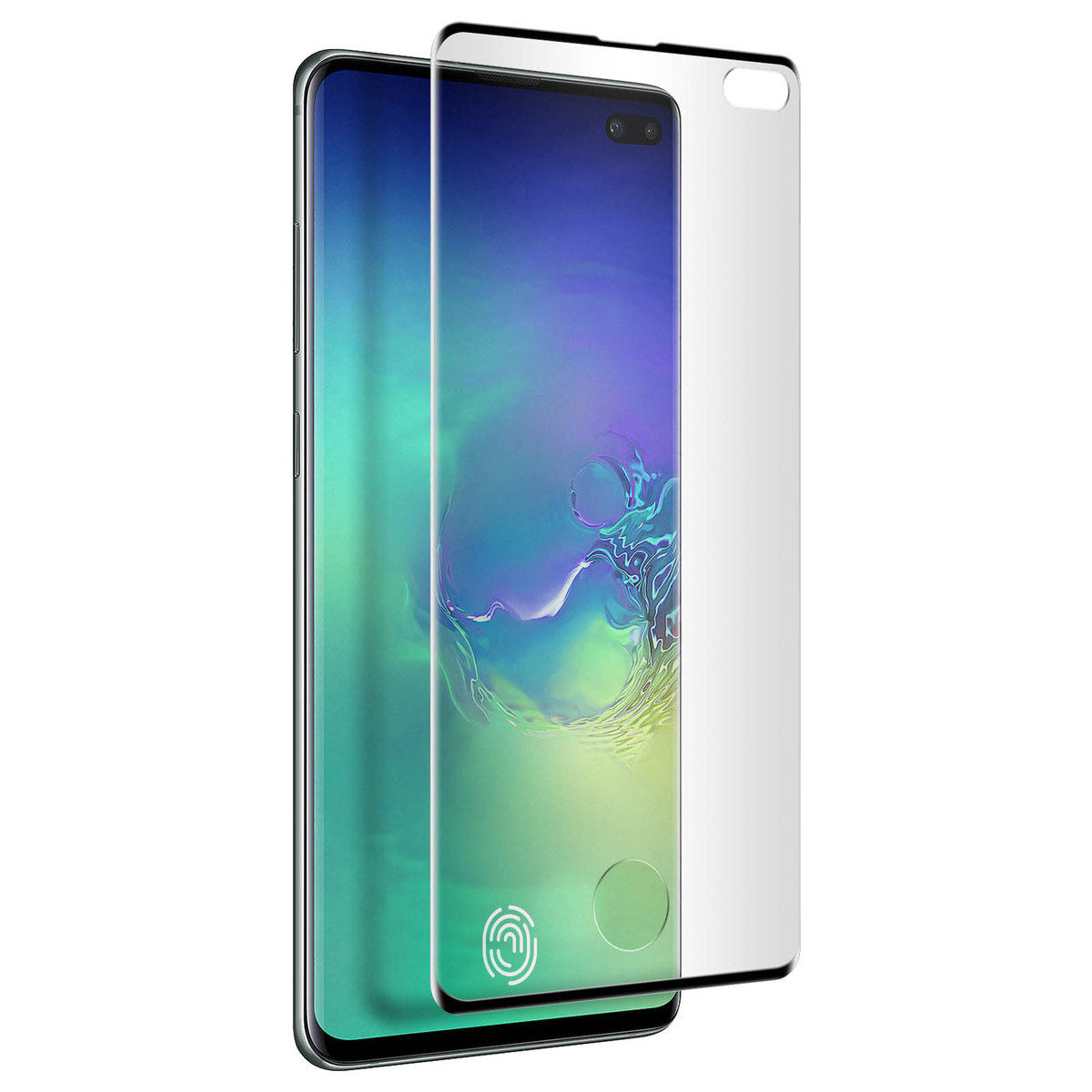 Zabezpieczenie ekranu ze szkła hartowanego Galaxy S10 Plus 9H Curved Moxie Black Outline