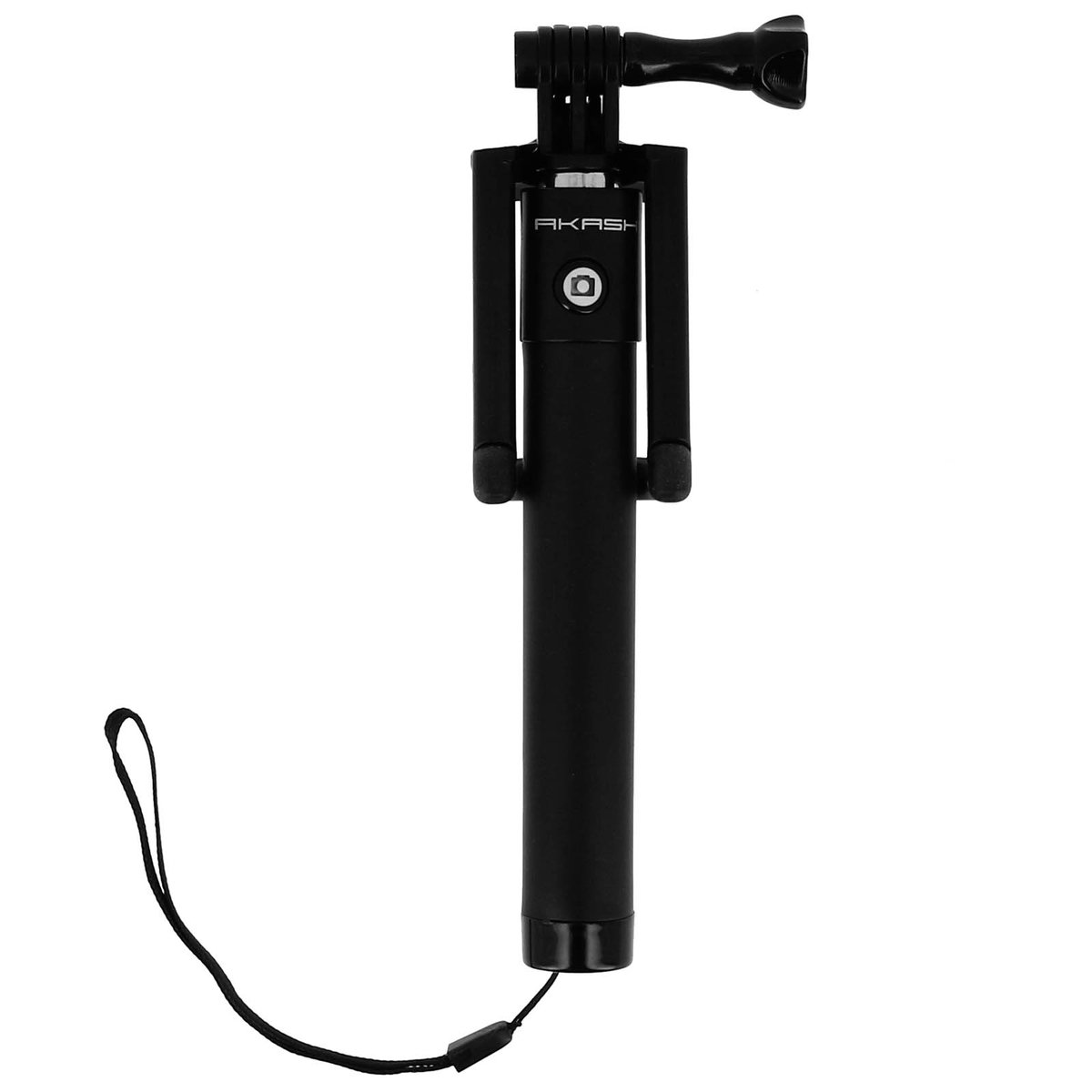 Wysuwany teleskopowy kijek do selfie 18 do 80 cm przycisk migawki Akashi Bluetooth