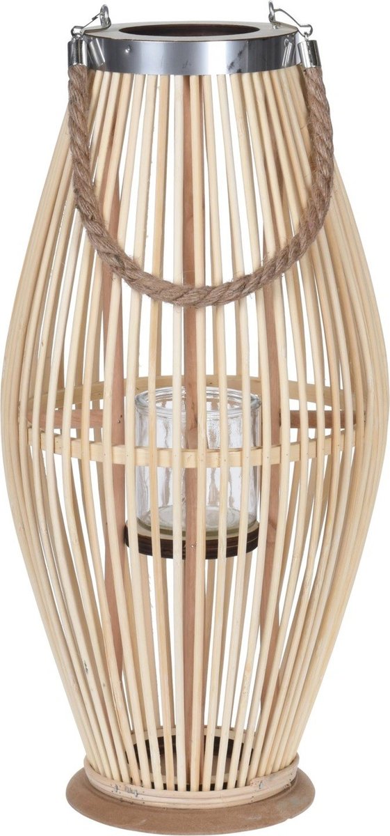 Lampion Bambusowy Rattanowy Latarnia 120 Cm