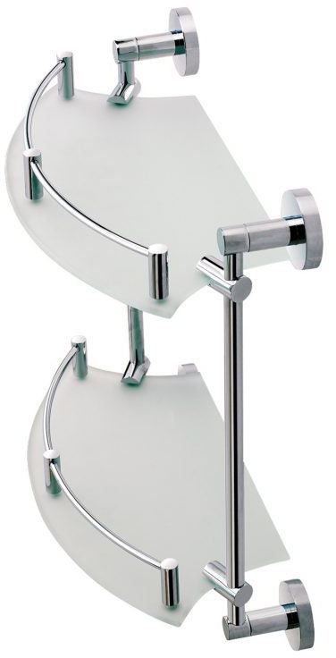 Stella Stella Classic półka podwójna 07.811 chrom szkło mat