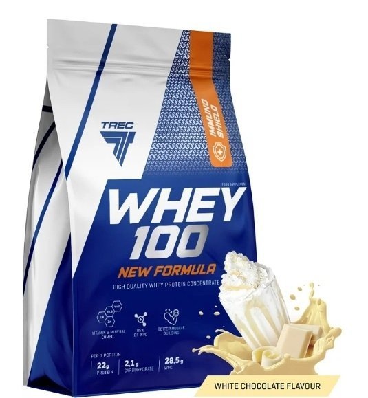 Białko Trec Nutrition Whey 100 New Formula 700 g White Chocolate (5902114019877)