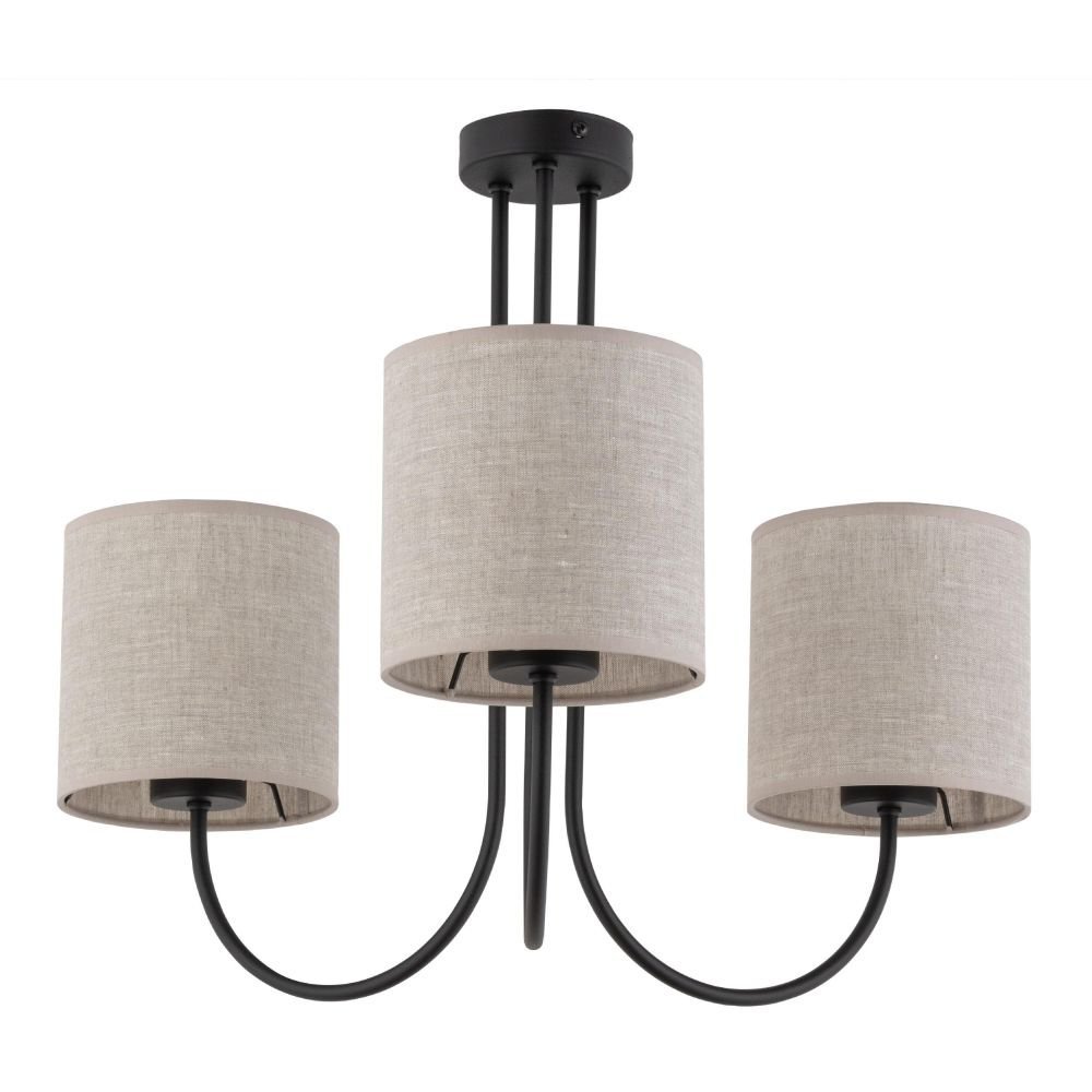 Lampa sufitowa z abażurami w stylu eco TK 4631 z serii TORENS NATURE
