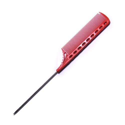 Фото - Гребінець Y.S. Park , grzebień z metalowym szpikulcem, model 108, czerwony 