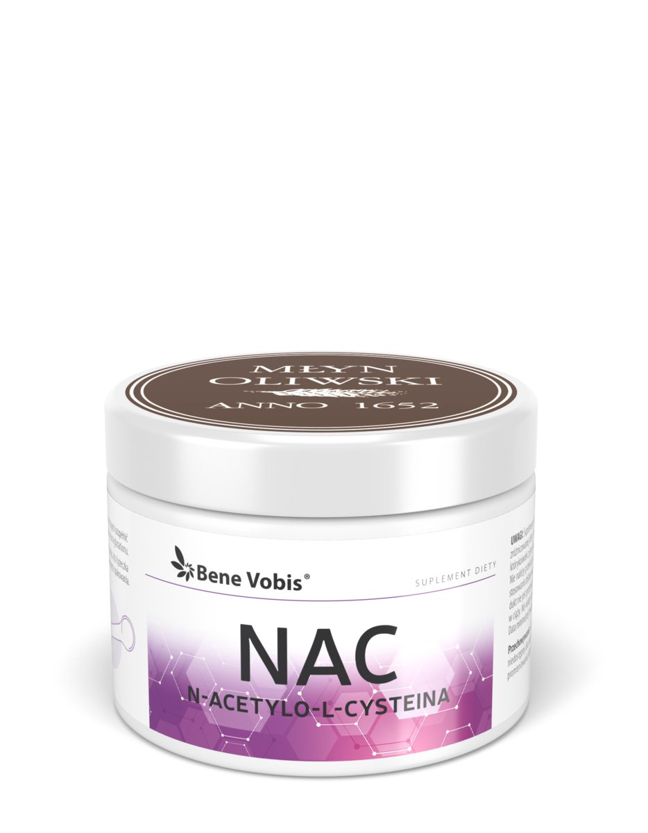 Suplement diety, Młyn Oliwski, NAC (N-Acetylo-L-Cysteina)  - 200 g
