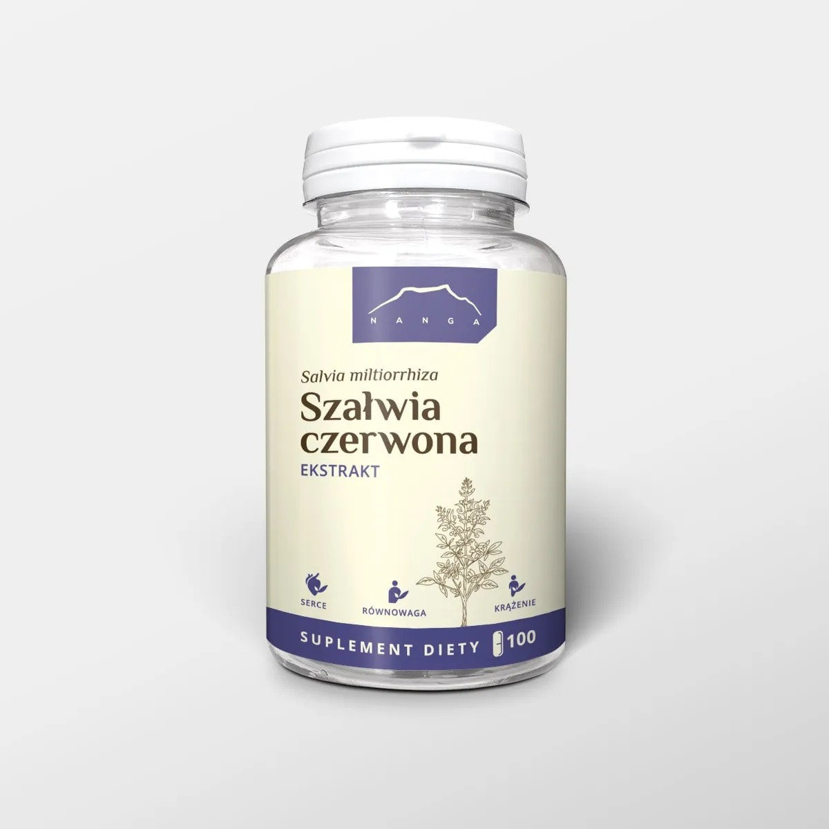Nanga, Szałwia Czerwona 700 Mg,  Suplement diety, 100 kaps.