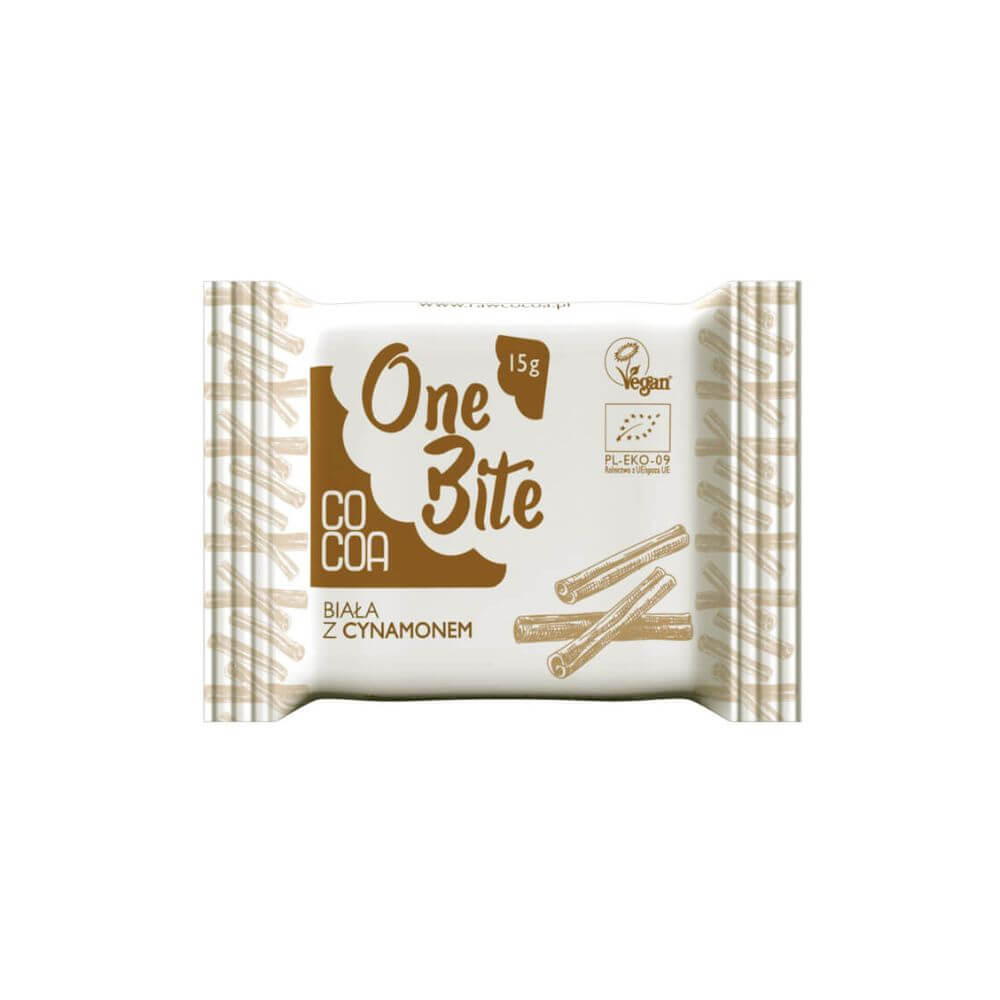 One Bite czekolada biała z cynamonem