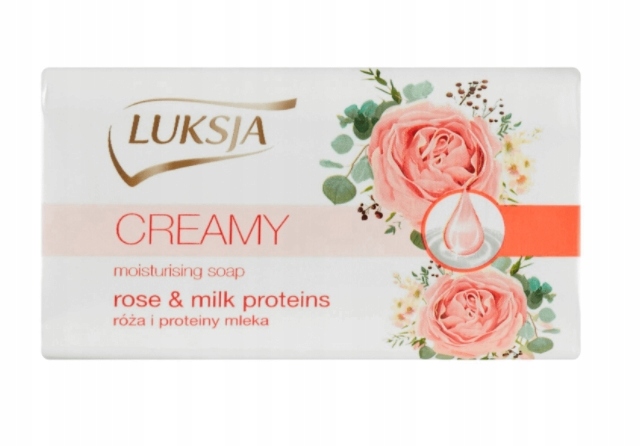 Luksja Rose&Milk Protein 90g - mydło kosmetyczne