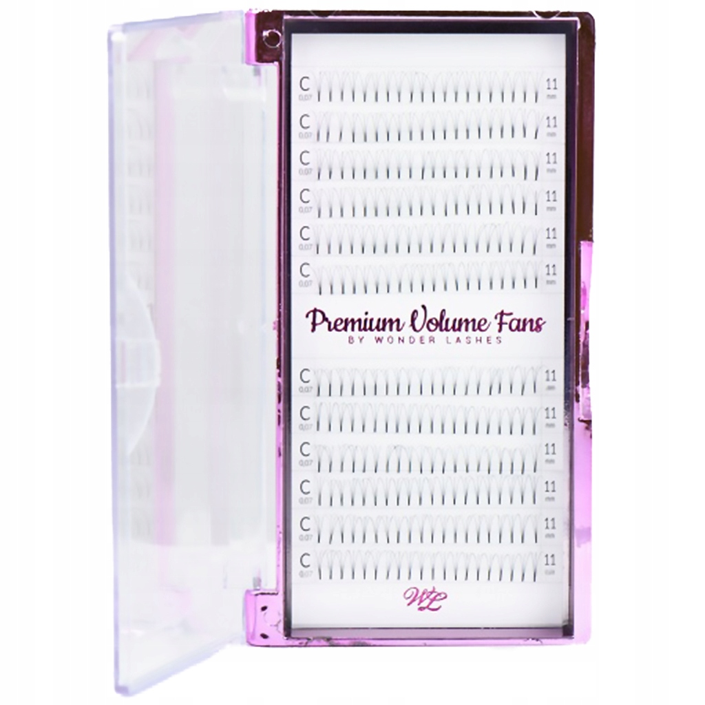 Wonder Lashes Rzęsy Premium 3D Volume Fans C, 12mm