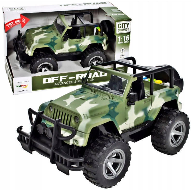 Auto Terenowe Jeep 1:16 Interaktywne Wrangler Moro