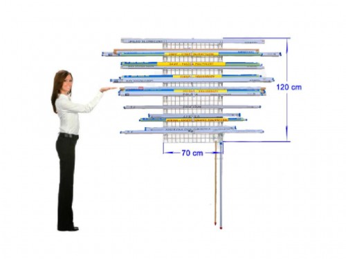 Wieszak do przechowywania map i plansz - naścienny